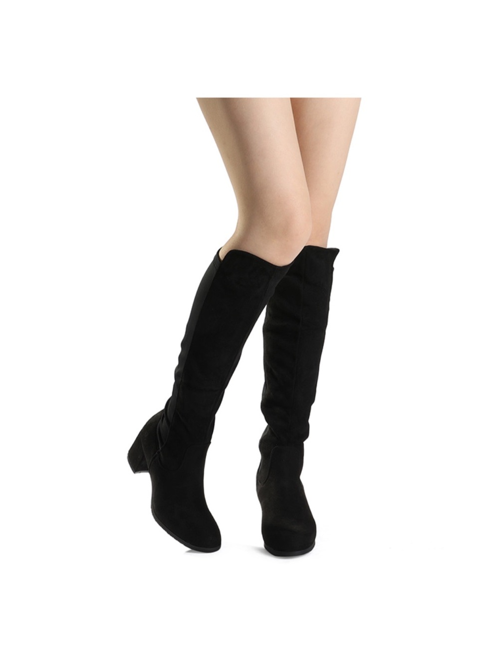 Dream Pairs suede and fabric knee boots size 7